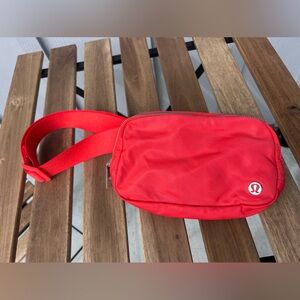 Red Lululemon Everywhere Belt Bag